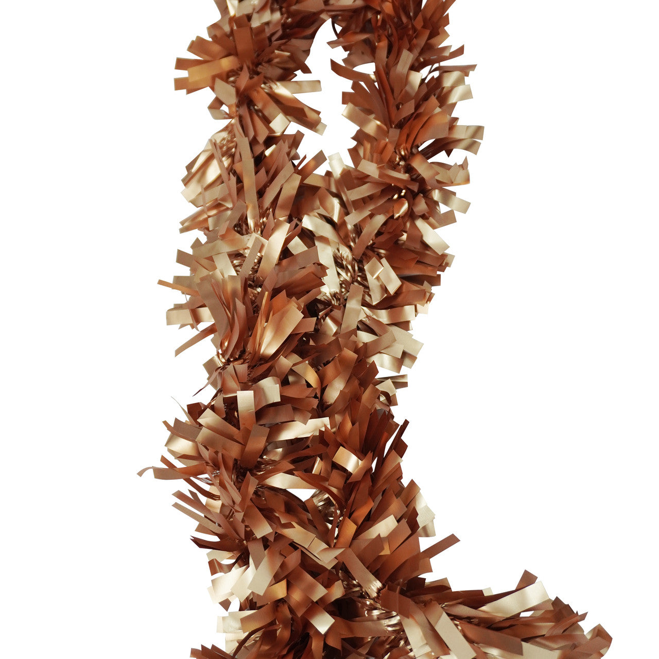 2m Christmas Wide Tinsel Garland - Champange