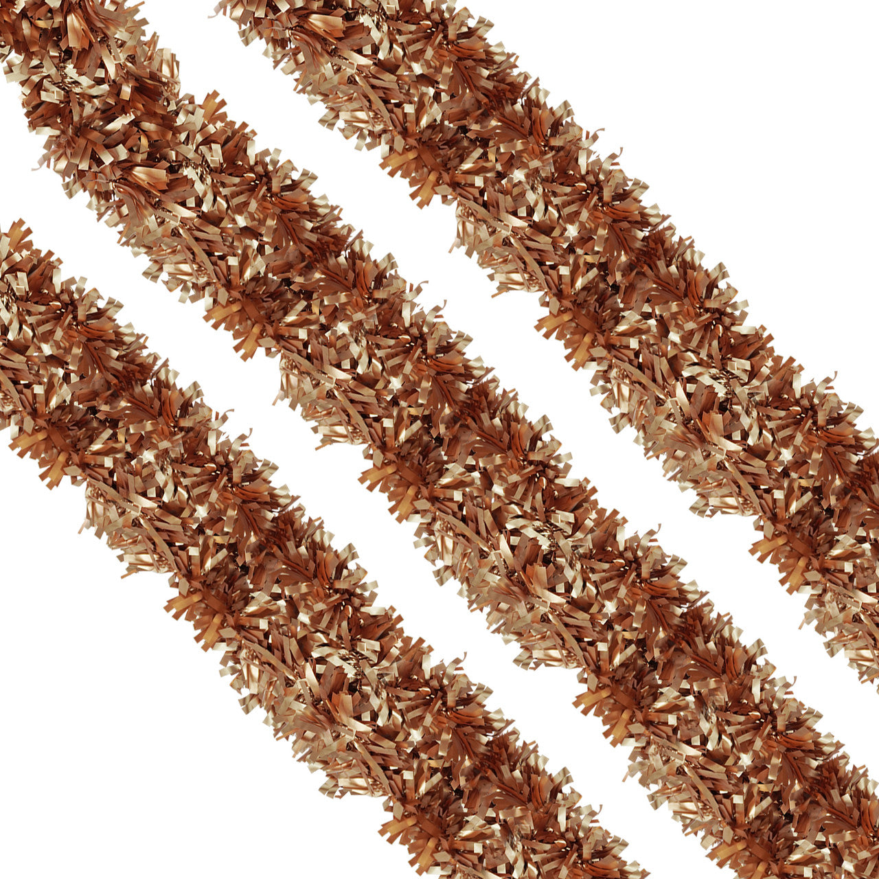 2m Christmas Wide Tinsel Garland - Champange