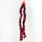 2m Christmas Wide Tinsel Garland - Burgundy