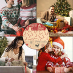 Christmas Kraft Wrapping Paper 70cm x 50cm, 9 sheets - Reindeer & Candy Cane Designs