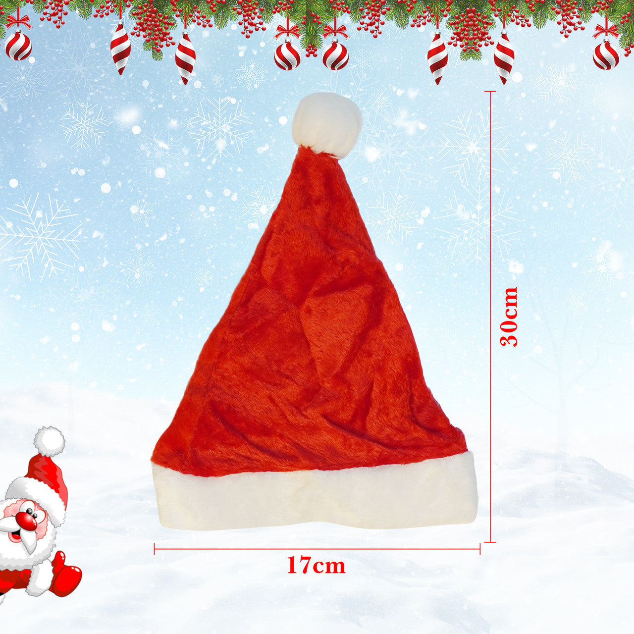 Red Velvet Santa Hat