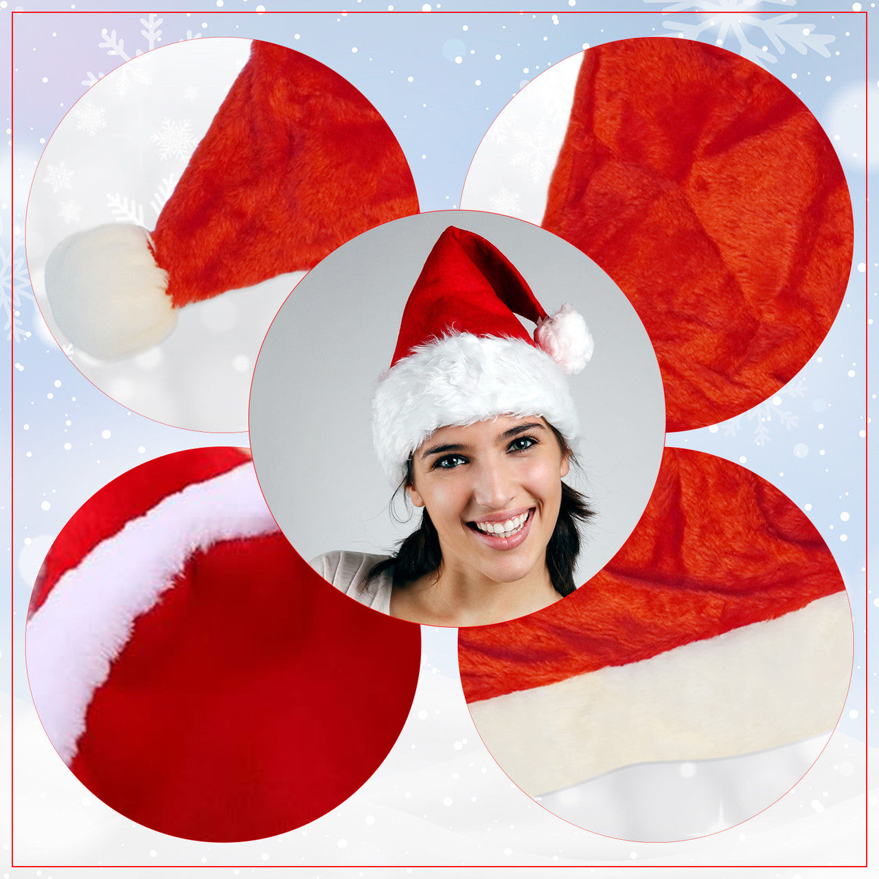 Red Velvet Santa Hat
