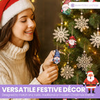 Wooden Snowflake Christmas Ornaments - 6 designs