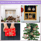 Wooden Snowflake Christmas Ornaments - 6 designs