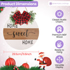 Home Sweet Home Wooden Sign - Round