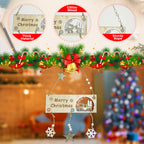 Christmas Hanging Sign - Gold Glitter Star