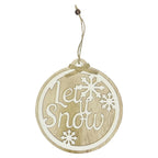 Christmas Hanging Sign - Let It Snow
