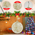 Christmas Hanging Sign - Let It Snow
