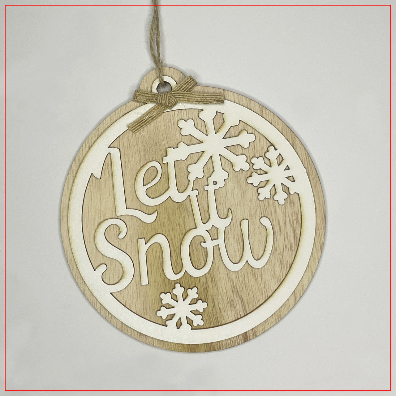 Christmas Hanging Sign - Let It Snow