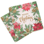 Christmas Themed Napkins (Pack of 20) - Green