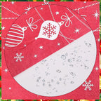 Red Disposable Paper Napkins