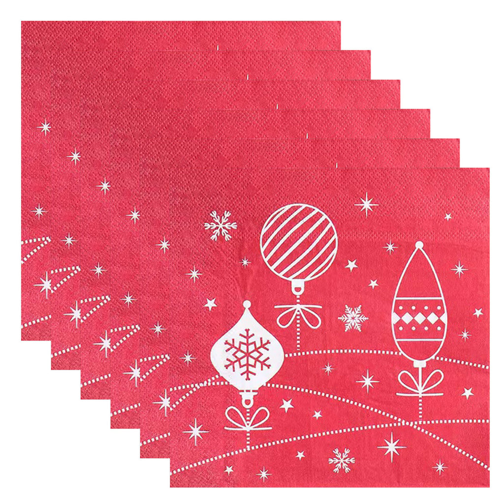 Red Disposable Paper Napkins
