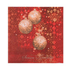 Christmas Paper Napkins (Pack of 20) - Red and Gold