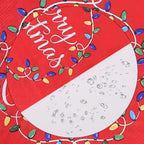 Red Christmas Party Disposable Paper Napkins
