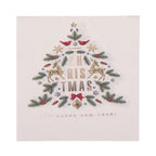 Christmas Themed Napkins (Pack of 20) - White Trees