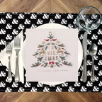 Christmas Themed Napkins (Pack of 20) - White Trees
