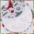 White Disposable Paper Napkins - Red Reindeer Design