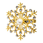 Sunburst Pearl Napkin Rings – Rhinestone Table Décor - Gold