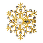 Sunburst Pearl Napkin Rings – Rhinestone Table Décor - Gold