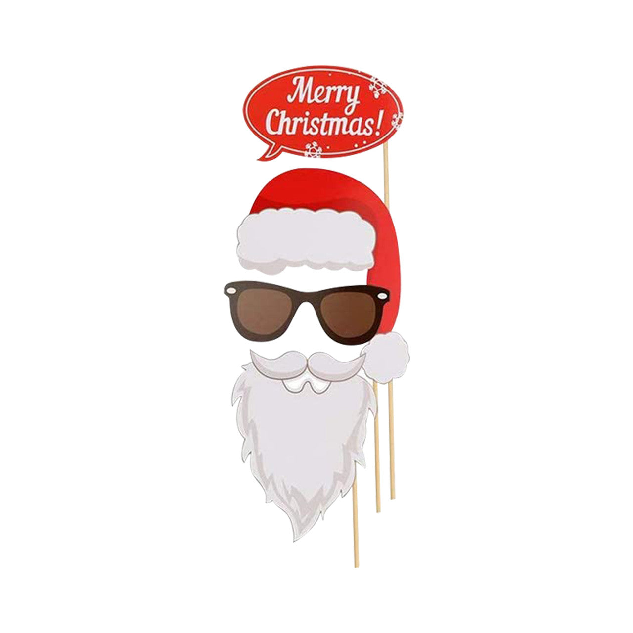 Merry Christmas Photo Booth Props - 32pcs