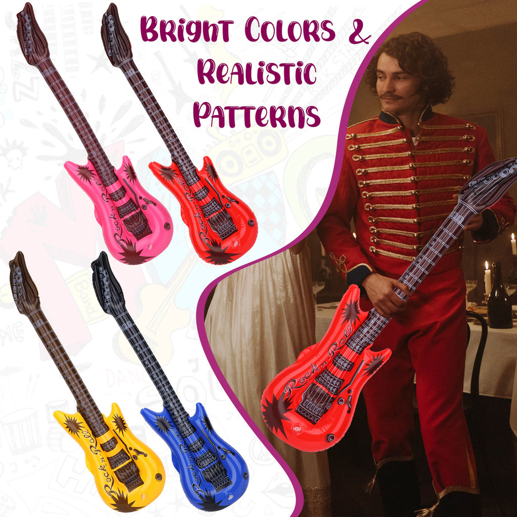 Inflatable Guitar Prop Set - 15pcs