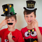 Merry Christmas Photo Booth Props - 22pcs