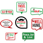 Merry Christmas Photo Booth Props - 47pcs