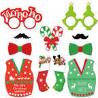 Merry Christmas Photo Booth Props - 47pcs