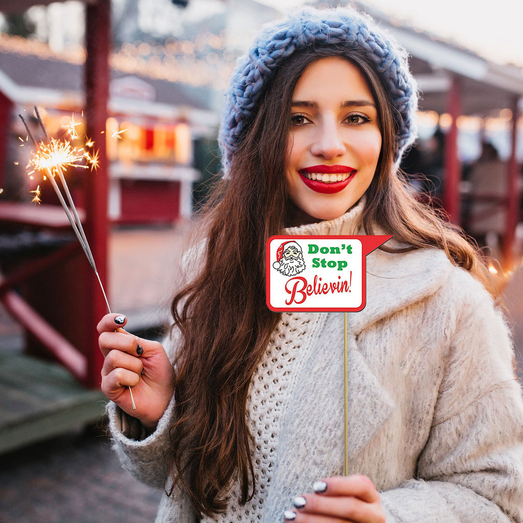 Merry Christmas Photo Booth Props - 47pcs
