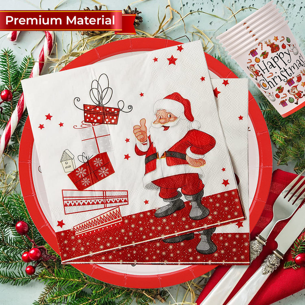 Christmas Party Tableware Set - 96pcs