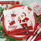 Christmas Party Tableware Set - 96pcs