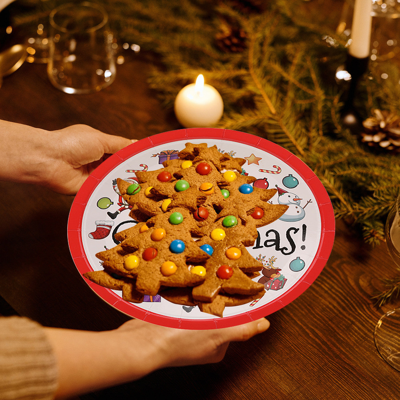 Christmas Party Tableware Set - 96pcs