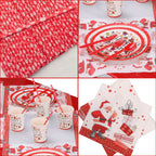 Christmas Party Tableware Set - 96pcs