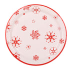 Red White Disposable Dinnerware Set