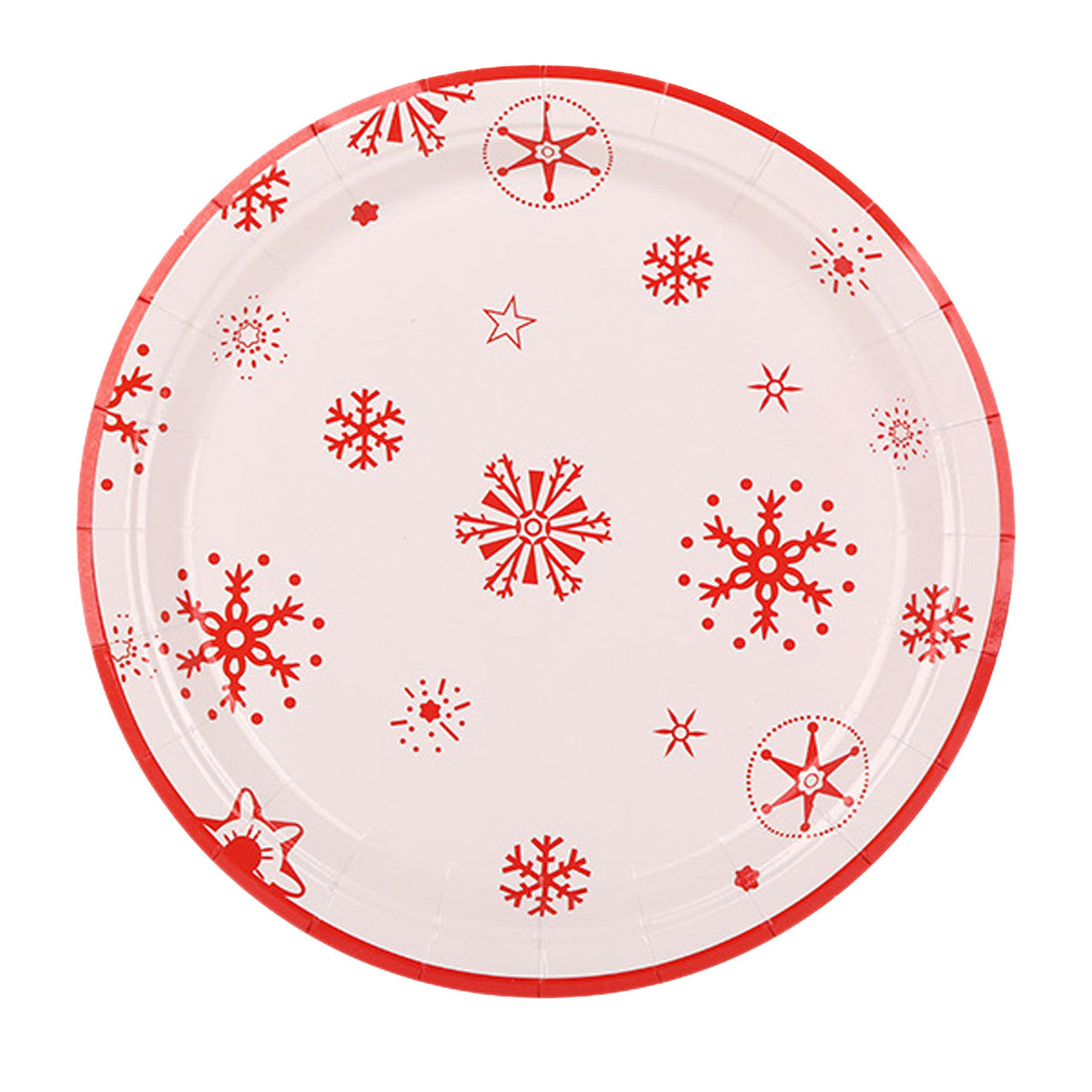 Red White Disposable Dinnerware Set