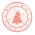 Red White Disposable Dinnerware Set