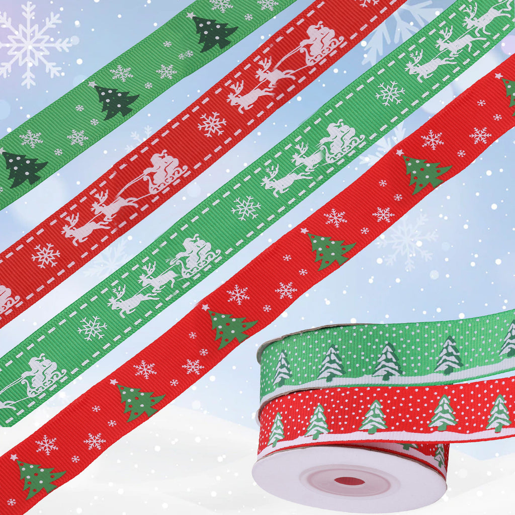 6M Christmas Ribbon for Gift Wrapping - Design 3