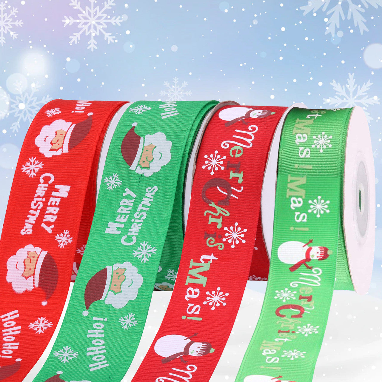 4m Christmas Ribbon for Gift Wrapping  - Design 4