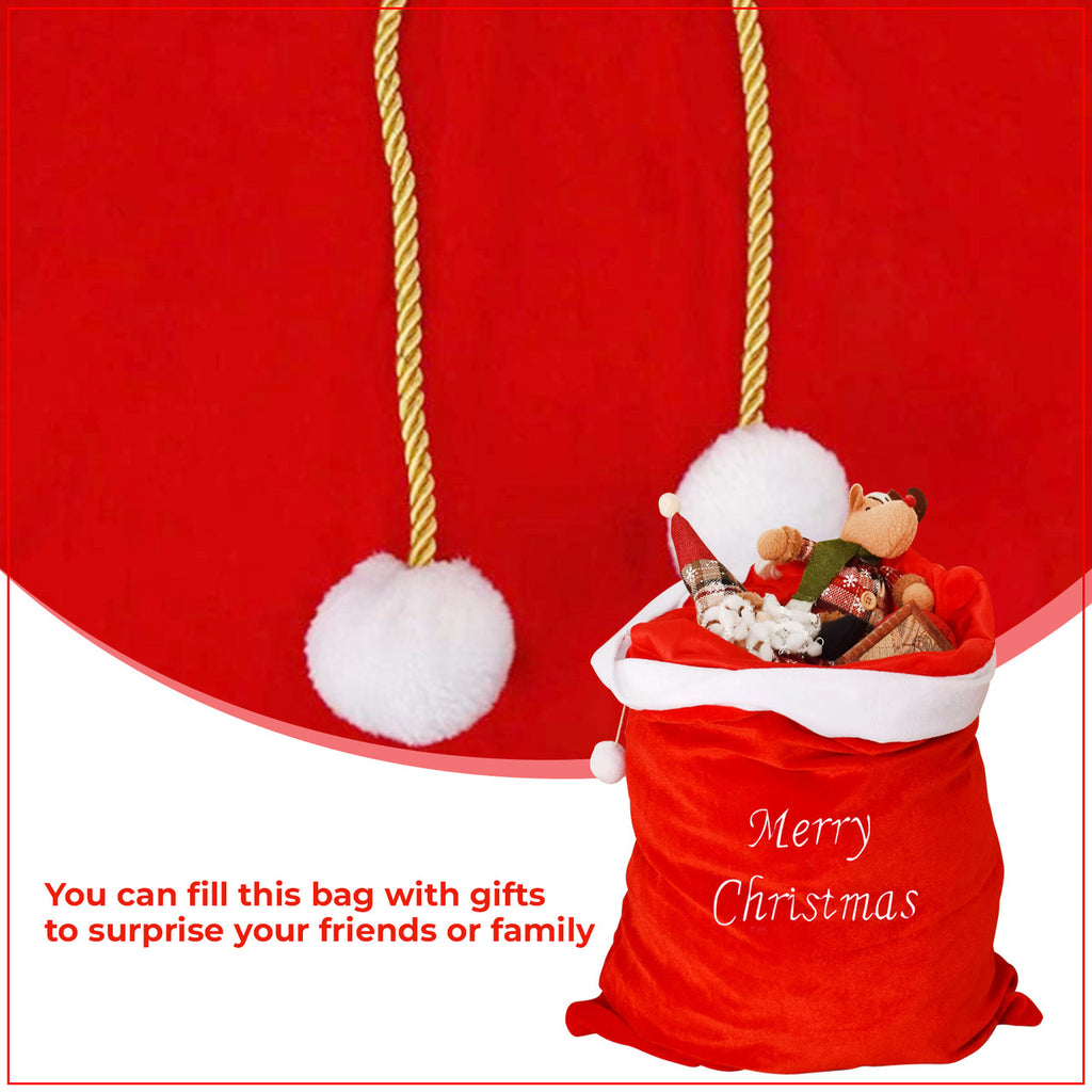 Large Velvet Santa Stocking Sack