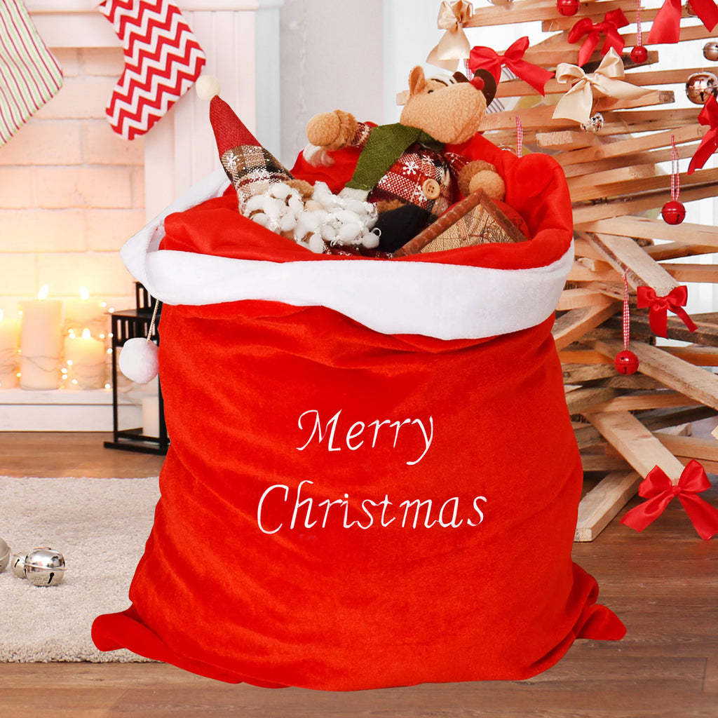 Large Velvet Santa Stocking Sack
