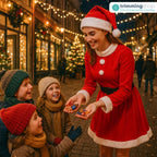 Mrs. Claus Christmas Costume Set  – Velvet Red Hat & Vest Outfit