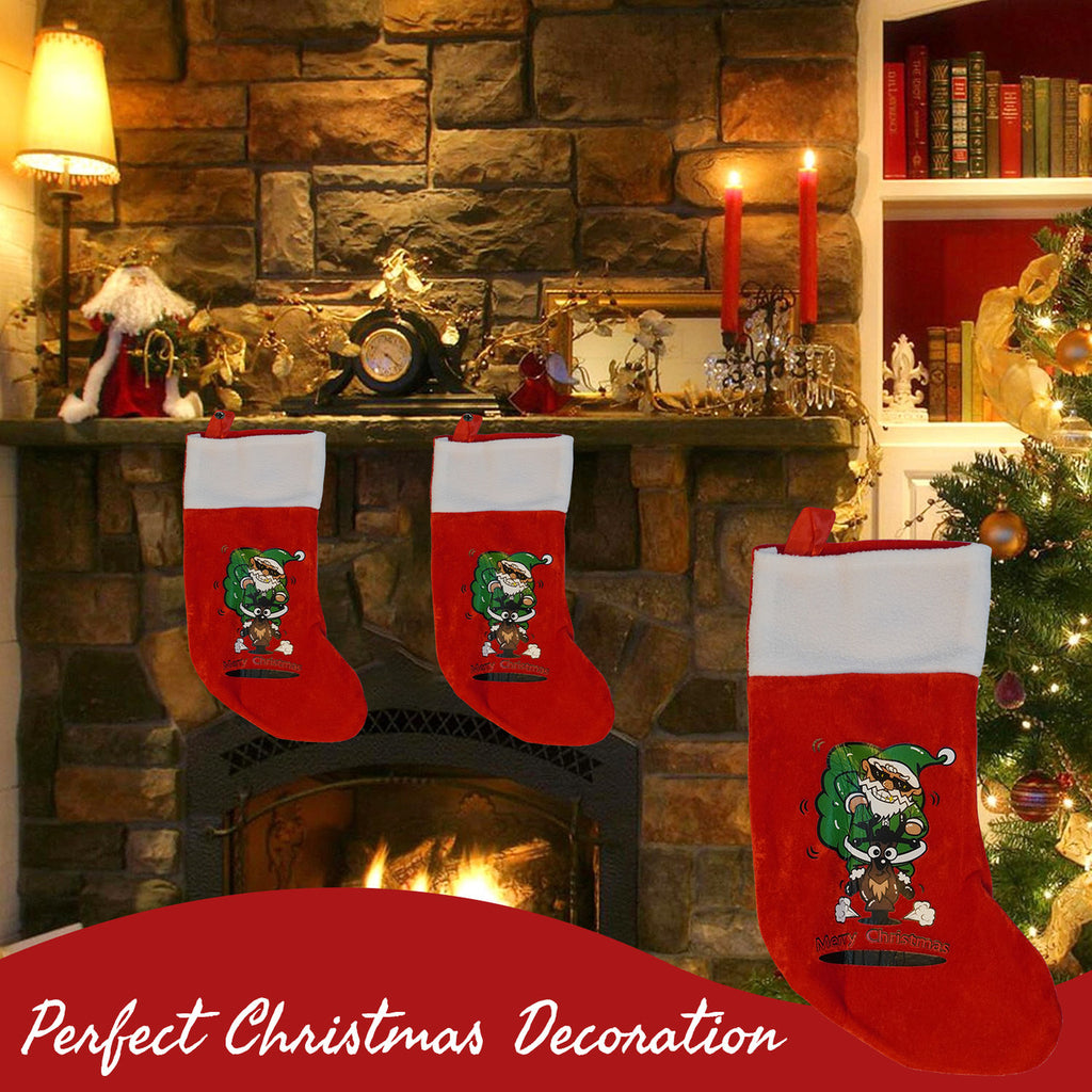 Christmas Stocking - Santa & Reindeer