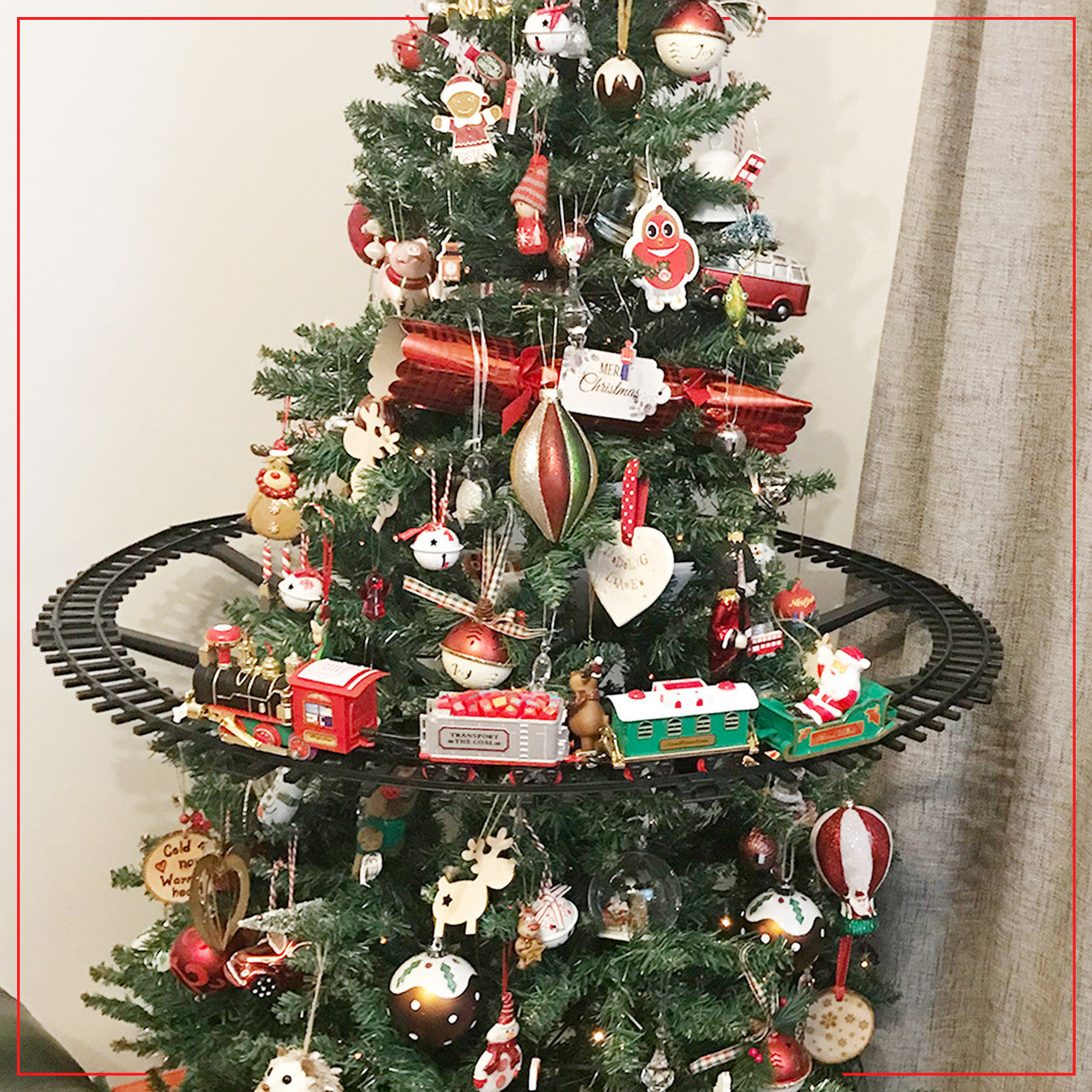 Christmas Tree Train Set