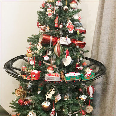 Christmas Tree Train Set