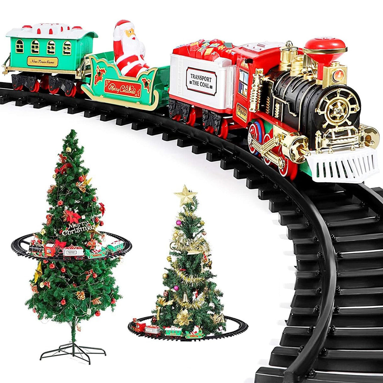 Christmas Tree Train Set