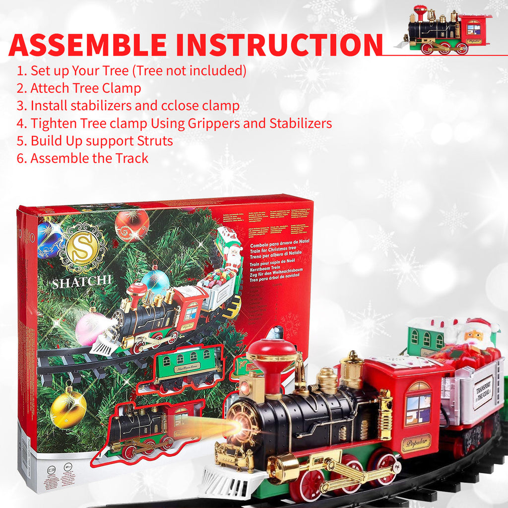 Christmas Tree Train Set