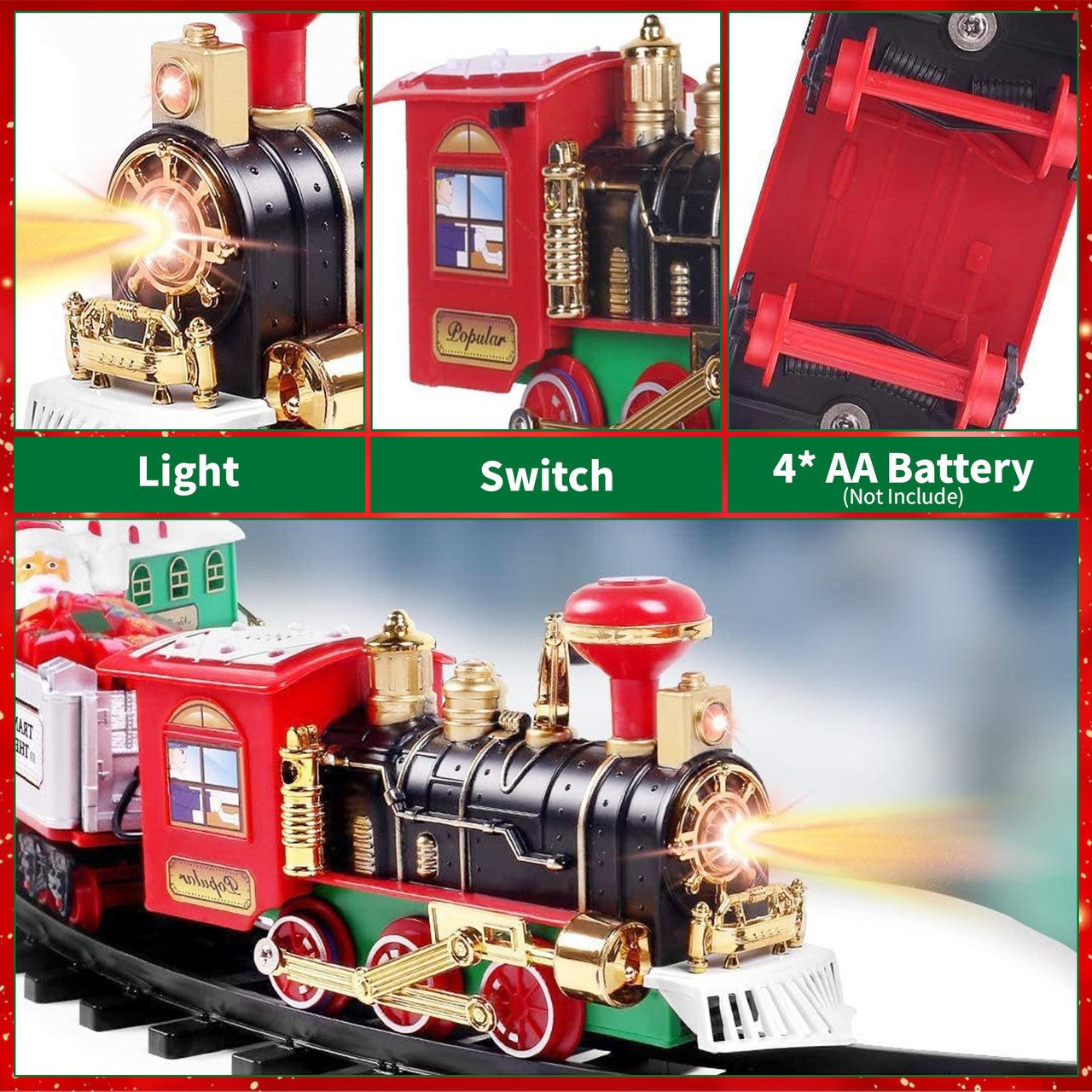 Christmas Tree Train Set