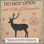 Christmas Hessian Burlap Sack -  Reindeer