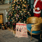 Christmas Hessian Burlap Sack - Santa's Express