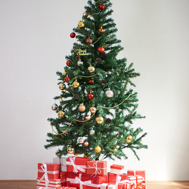 Artificial Christmas Tree with 160Warm White LED Lights  - 6Ft